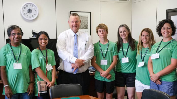 2022 Do the Write Thing National Ambassadors with Senator Tester