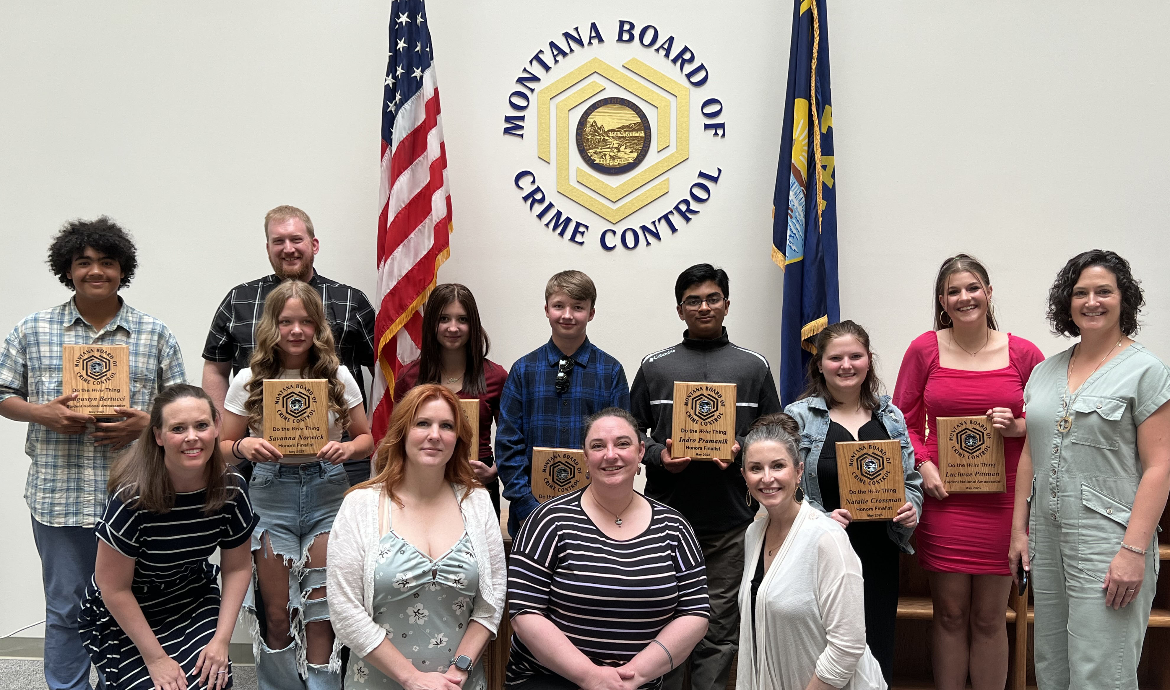 2023 Do the Write Thing Winners and Teachers